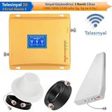 Telesinyal 30 KIRSAL ALAN Gsm Telefon Sinyal Güçlendirici, Yükseltici ve Arttırıcı (üç bantlı) 2g 3g ve 4.5g lte