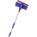 Teleskopik Cam Silme Mop ve Çekçek Aparatı – Çift Taraflı Mikrofiber Temizleme Başlığı, Uzayan Saplı Cam Sileceği – Pencere, Ayna, Duşakabin, Vitrin V - Çok Renkli