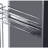 Teleskopik Raylı Şişelik (10.5cm-15.5cm-20.5cm) - 10.5 cm - Krom