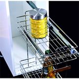 Teleskopik Raylı Şişelik (10.5cm-15.5cm-20.5cm) - 20.5 cm - Krom
