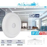 Teletek 22W Pır Sensörlü & Acil Durum Kitli LED Tavan Armatürü