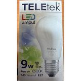 Teletek LED Ampül 9 Watt 6500K E27 - 1 - 10 W - Gün Işığı