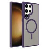 Telezone Samsung Galaxy S23 Ultra Kılıf Manyetikli Şık Magsafe Özellikli Matty Premium Silikon Kapak