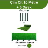 Telfence Çim Çit ve 5 Direk Avantaj Paketi (10 Metre) - 100 Cm