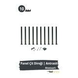 Telfence Panel Çit Direği – 100 Cm - Montaj Aksesuarları Dahil - 10 ADET