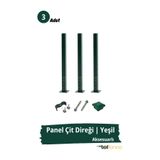 Telfence Panel Çit Direği – 100 Cm - Montaj Aksesuarları Dahil - 3 ADET