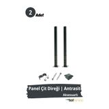 Telfence Panel Çit Direği – 120 Cm - Montaj Aksesuarları Dahil - 2 ADET