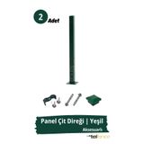 Telfence Panel Çit Direği – 75 Cm - Montaj Aksesuarları Dahil - 2 ADET