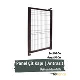 Telfence Panel Çit Kapı , Bahçe Kapısı - Üstten Mandallı En-Boy : 100 x 150 Cm