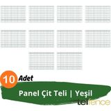 Telfence Panel Çit Teli , Bahçe Çiti , 10 Adet - 50 x 250 - Yeşil
