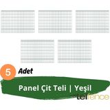 Telfence Panel Çit Teli , Bahçe Çiti , 5 Adet - 50 x 250 - Yeşil