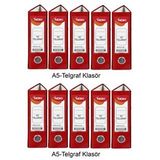 Telgraf Klasör Kırmızı Geniş A5 Plastik 10 Adet