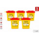 TELKAR 0,5 LT TIBBİ ATIK KUTUSU 5 ADET
