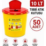 Telkar 10 Lt Tıbbi Atık Kutusu 50 Adet