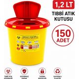 Telkar 1,2 Lt Tıbbi Atık Kutusu 150 Adet