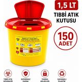 Telkar 1,5 Lt Tıbbi Atık Kutusu 150 Adet