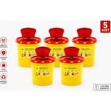 Telkar 1,5 Lt Tıbbi Atık Kutusu 5 Adet