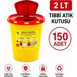 Telkar 2 Lt Tıbbi Atık Kutusu 150 Adet