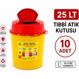 Telkar 25 Lt Tıbbi Atık Kutusu 10 Adet
