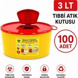 Telkar 3 Lt Tıbbi Atık Kutusu 100 Adet