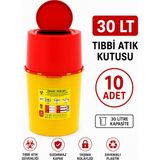 Telkar 30 Lt Tıbbi Atık Kutusu 10 Adet