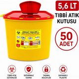 Telkar 5,6 Lt Tıbbi Atık Kutusu 50 Adet
