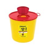 Telkar Tıbbi Atık Kutusu - Tıbbi Atık Kovası 5 Litre 5 Adet