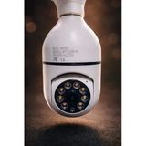 Telkur Cmr-19 Wifi 360 Panoramik Ampul Kamera Gece Görüş Ses Akıllı Hareket Algılayıcı Güvenlik Kamerası