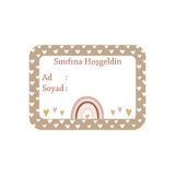 TELLGRAF Sınıfına Hoşgeldin İsimlik Yaka Kartı (5,5x8,5 cm 100 Adet)