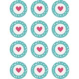 Tellgraf Yuvarlak Kalpli Sticker