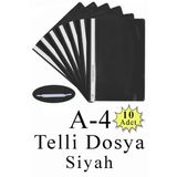 Telli Dosya Plastik A4 10 Lu 1 Paket Poşet Dosyalara Uyumlu Ekonomik Kaliteli Şeffaf Kapak Telli Dosya Okul Büro Ofis