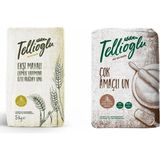 Tellioğlu 5 kg Ekşi Mayalı Un/5 kg Çok Amaçlı Un 2 Li Set