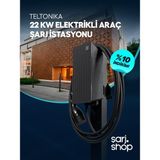 Teltonika 22KW Akıllı Elektrikli Araç Şarj Cihazı – Type 2 Kablolu, Wi-Fi & Bluetooth, Rfıd, Mobil Uyumlu Ac Ev Şarj Istasyonu - TELTONİKA