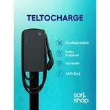 Teltonika Teltocharge 22 Kw Akıllı Elektrikli Araç Şarj İstasyonu Wallbox Type 2 Wifi Bluetooth Rfıd 32A 3 Faz