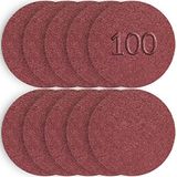 Telvesse 100 Adet Cırt Zımpara Matkap Spiral 115 mm Daire Zımpara Ahşap Metal Zımparası (320 kum)