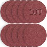 Telvesse 100 Adet Cırt Zımpara Matkap Spiral 115 mm Daire Zımpara Ahşap Metal Zımparası (400 kum)