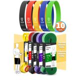 Telvesse 10lu TERA SET 5+15+25+35+45 KG + 5Li Pilates Direnç Bandı Barfiks Lastiği Loop Band Mix Ton