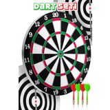 Telvesse 12 Inç Çift Taraflı Dart Tahtası Seti 4 Çelik Oklu Dart Hedef Tahtası Oyunu Takımı Dart Seti 518