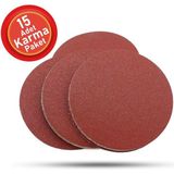 Telvesse 15 Adet Cırt Zımpara Spiral Avuç Içi Taşlama 115 mm Harman Paket - 1 Adet