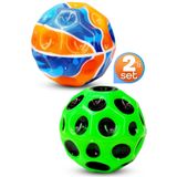 Telvesse 2li Yükseğe Zıplayan Top Galaxyball Galaksi Uzay Ay Topu Aşırı Zıplayan Bahçe Oyuncağı Krater Basket