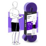 Telvesse 35 kg Direnç Bandı Kas Geliştirme Lastiği Fitness Pilates Cross Training Bant Mor - Extra Sert