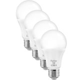 Telvesse 4 ADET 9W Beyaz LED E27 Ampul Tasarruflu Lamba 6500 K Beyaz Işık 800 Lümen 9W=60W