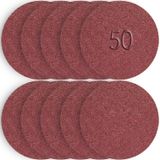 Telvesse 50 Adet Cırt Zımpara Matkap Spiral 115 mm Daire Zımpara Ahşap Metal Zımparası (100 kum)