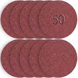 Telvesse 50 Adet Cırt Zımpara Matkap Spiral 115 mm Daire Zımpara Ahşap Metal Zımparası (120 kum)