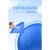 Telvesse 65 cm Pilates Topu ve Pompa Seti | 155-170 cm Boy İçin Uygun Dayanıklı Anti-Slip Mavi