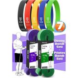 Telvesse 7li MEGA SET 35+45 KG + 5Li Pilates Direnç Bandı Barfiks Lastiği Loop Band Mix Ton
