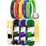 Telvesse 8li GİGA SET 25+35+45 KG + 5Li Pilates Direnç Bandı Barfiks Lastiği Loop Band Mix Ton