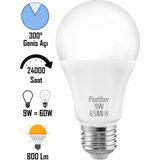 Telvesse 9W Beyaz LED E27 Ampul Tasarruflu Lamba 6500 K Beyaz Işık 800 Lümen 9W=60W - 1 - 10 W
