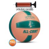 Telvesse All Court Voleybol Topu Pompa Dahil Set Kauçuk Dikişsiz Yekpare Üretim İç Dış Mekan NO:5 Pembe