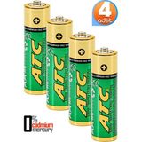 Telvesse Atc 4lü Aa R6 Heavy Duty Kalın Kalem Pil Saat Pili Çinko Karbon Pil Zn-C 1.5V - 4'lü